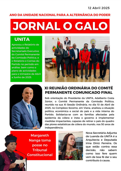 Capa do jornal